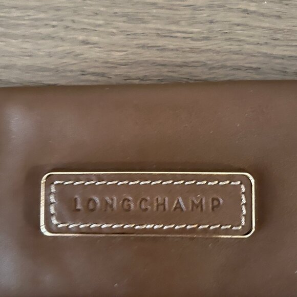 Longchamp Brown Leather  Clutch Bag - Picture 5 of 9